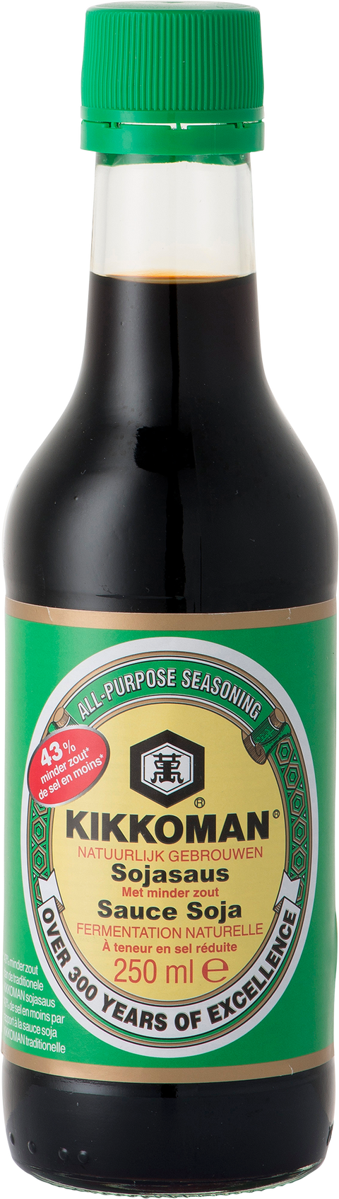 Kikkoman Sojasaus Less Salt bottle 6X 250 ml