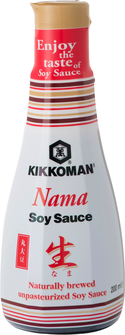 Kikkoman Nama Soy Sauce bottle 6X 200 ml