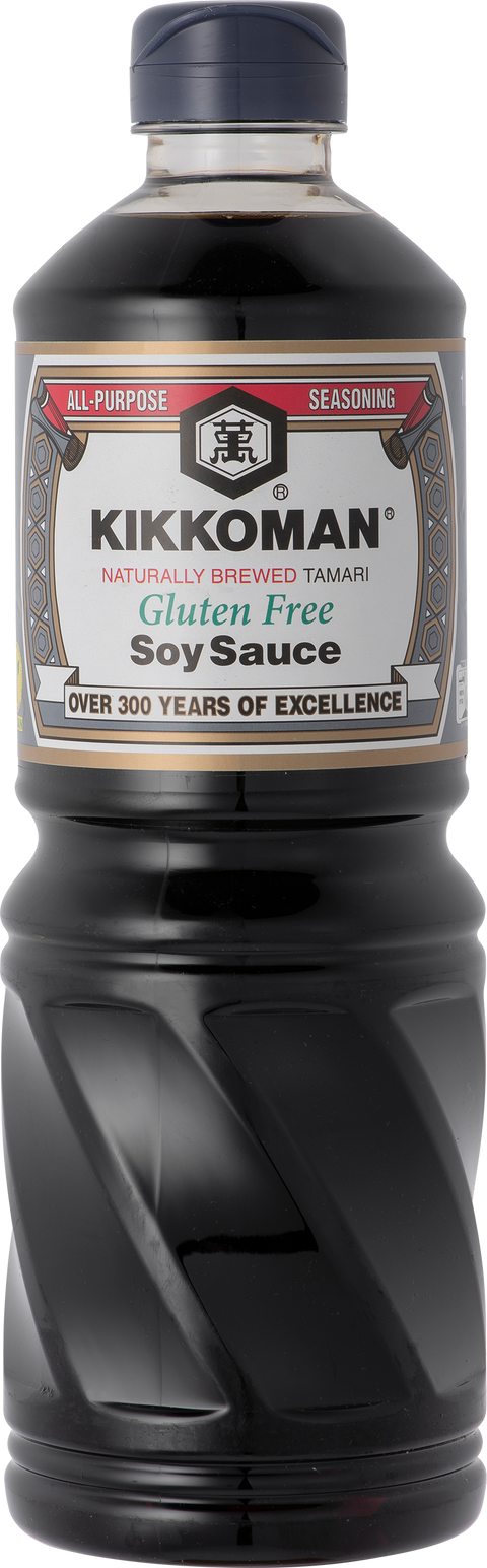 Kikkoman Tamari Gluten Free Soy Sauce bottle 6X 1 ltr