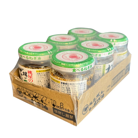 Momoya Crispy Fried Scallion Oil jar 6X 100 g