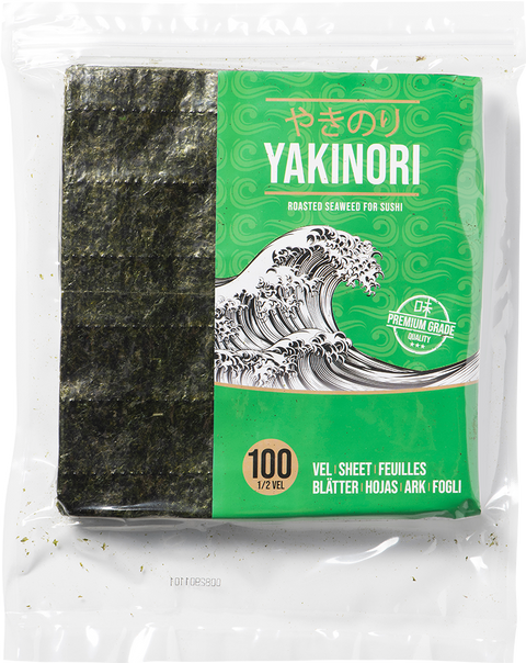 Yama Food Yakinori A-grade Half Sheet pack 100 X 10 Sheets / 130 gram