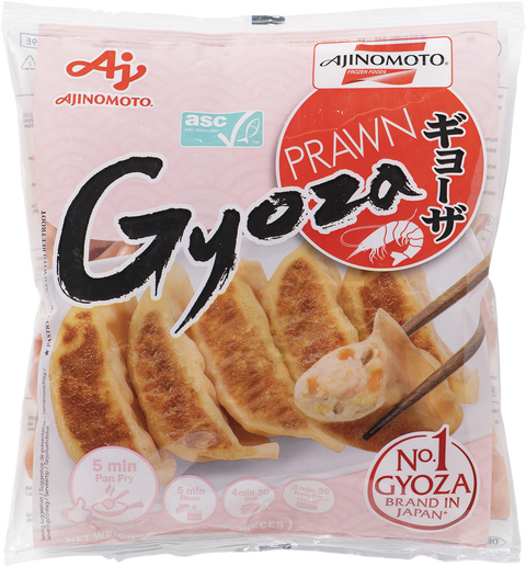 Ajinomoto Prawn Gyoza bag 10 X 600 gram (10X 30 pcs)