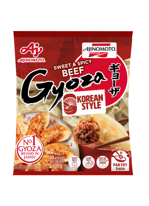 Ajinomoto Sweet & Spicy Beef Gyoza - Korean Style bag 10X 600 gram (600 g/30 pcs)