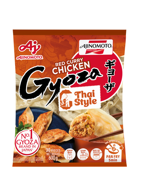 Ajinomoto Red Curry Chicken Gyoza - Thai Style bag 10X 600 gram (600 g/30 pcs)