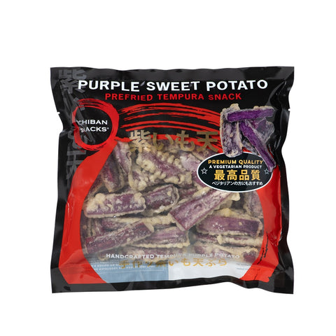 Ichiban Purple Sweet Potato - Prefried Tempura Snack bag 500 g