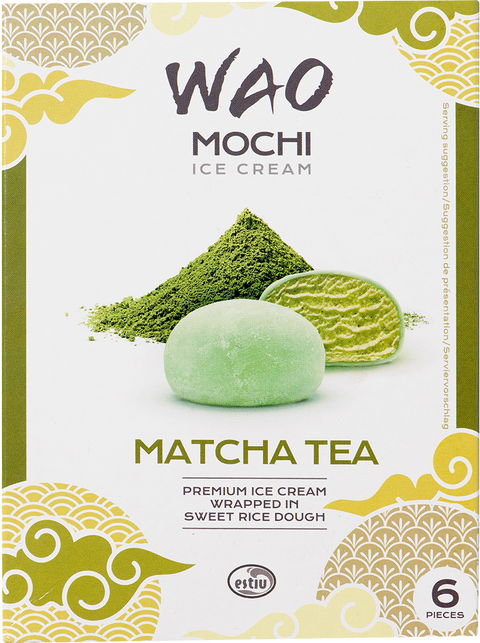Wao Mochi Ice Cream Matcha tray 6X 6 pcs