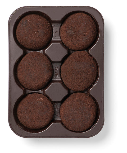 Icenack Cookie Bites Black Cookie Style tray 6X 6 pcs