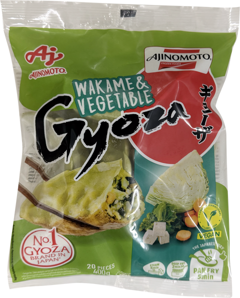 Ajinomoto Wakame & Vegetable Gyoza bag 12X 400 gram (12X 20 pcs)