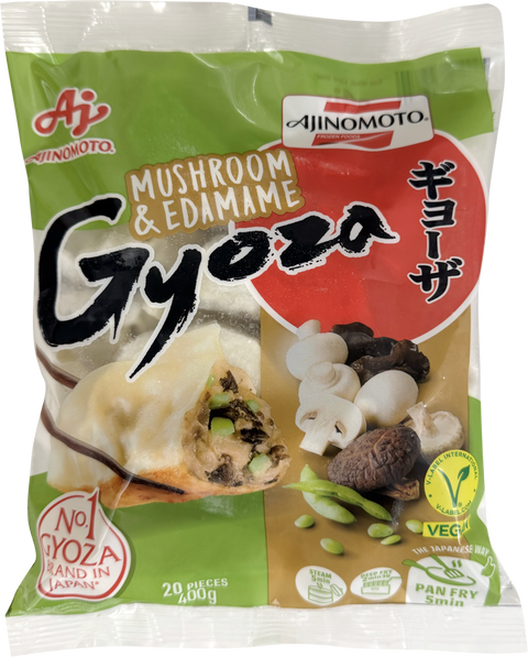Ajinomoto Mushroom & Edamame Gyoza bag 12X 400 gram (12X 20 pcs)