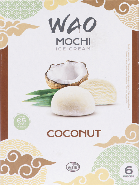 Wao Mochi Ice Cream Coconut tray 6X 6 pcs